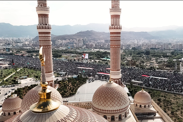 Massive demonstrations were held across Yemen on Friday, August 29, 2025, to denounce the Israeli crimes in Palestine and the recent Quran desecration in the United States.