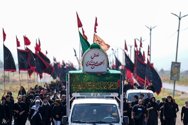 Pilgrims began their journey on foot towards the city of Samarra on Friday, August 29, to attend mourning ceremonies on the martyrdom anniversary of Imam Hassan Al-Askari (AS), which falls on Monday, September 1, 2025.