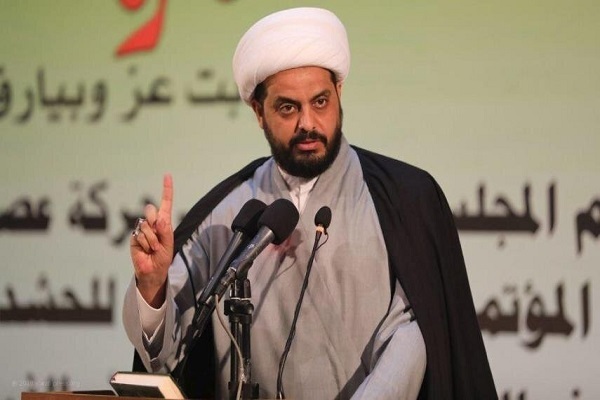 Sheikh Qais Al-Khazali, the secretary-general of the Iraqi movement Asaib Ahl Al-Haq