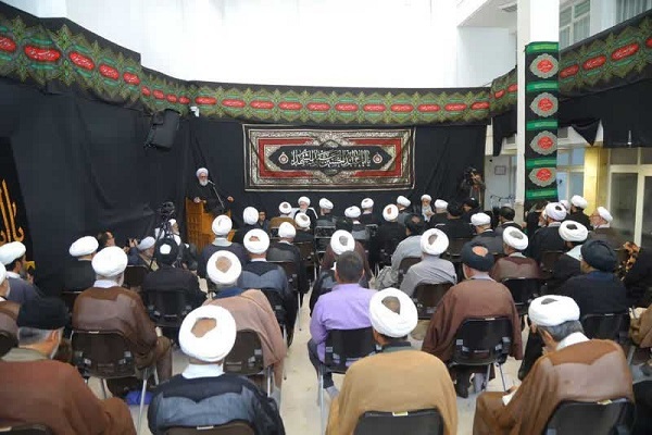 A 2024 mourning ceremony in Qom marking the anniversary of the martyrdom of Imam Hassan Al-Askari (AS).