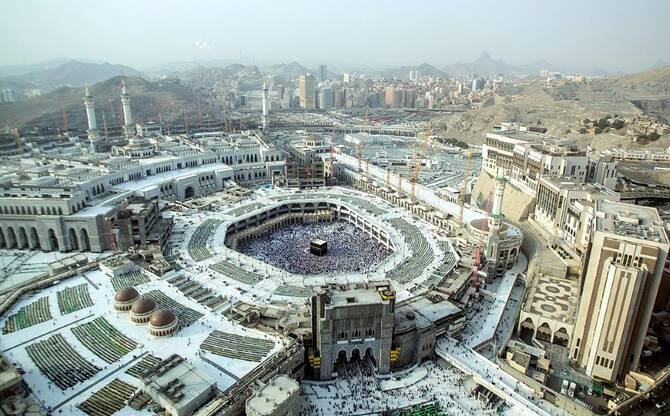 The Grand Mosque in the holy city of Mecca