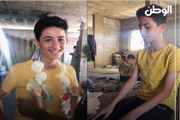 Al-Baraa is a 12-year-old Palestinian child who, despite the war and bombing in the Gaza Strip, has managed to memorize the entire Quran.