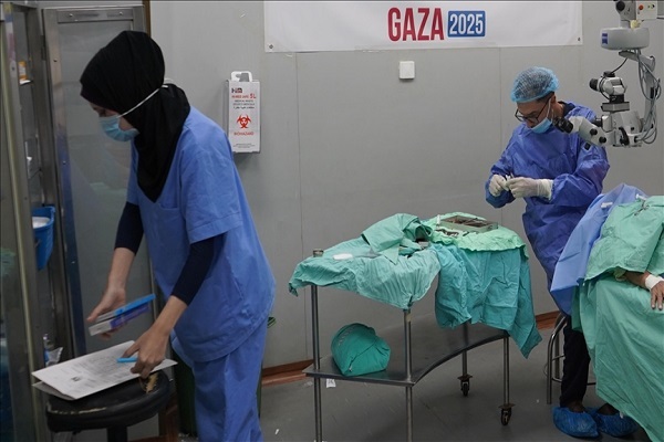 Doctors in a Gaza hospital