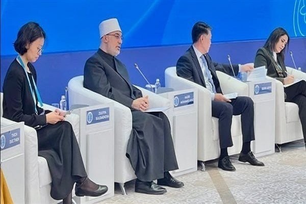 Grand Mufti of Egypt Nazir Mohammed Ayyad addressed the 8th Congress of Leaders of World and Traditional Religions, underway in Astana, the capital of Kazakhstan, on September 19, 2025.