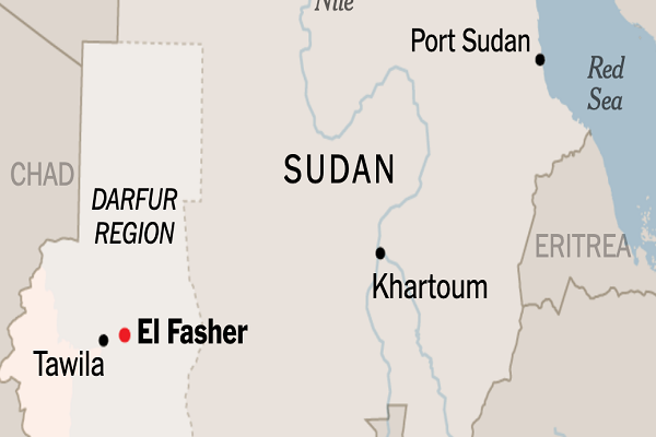 A map of Sudan