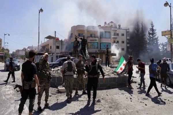Militants affiliated with the Jolani regime in Syria