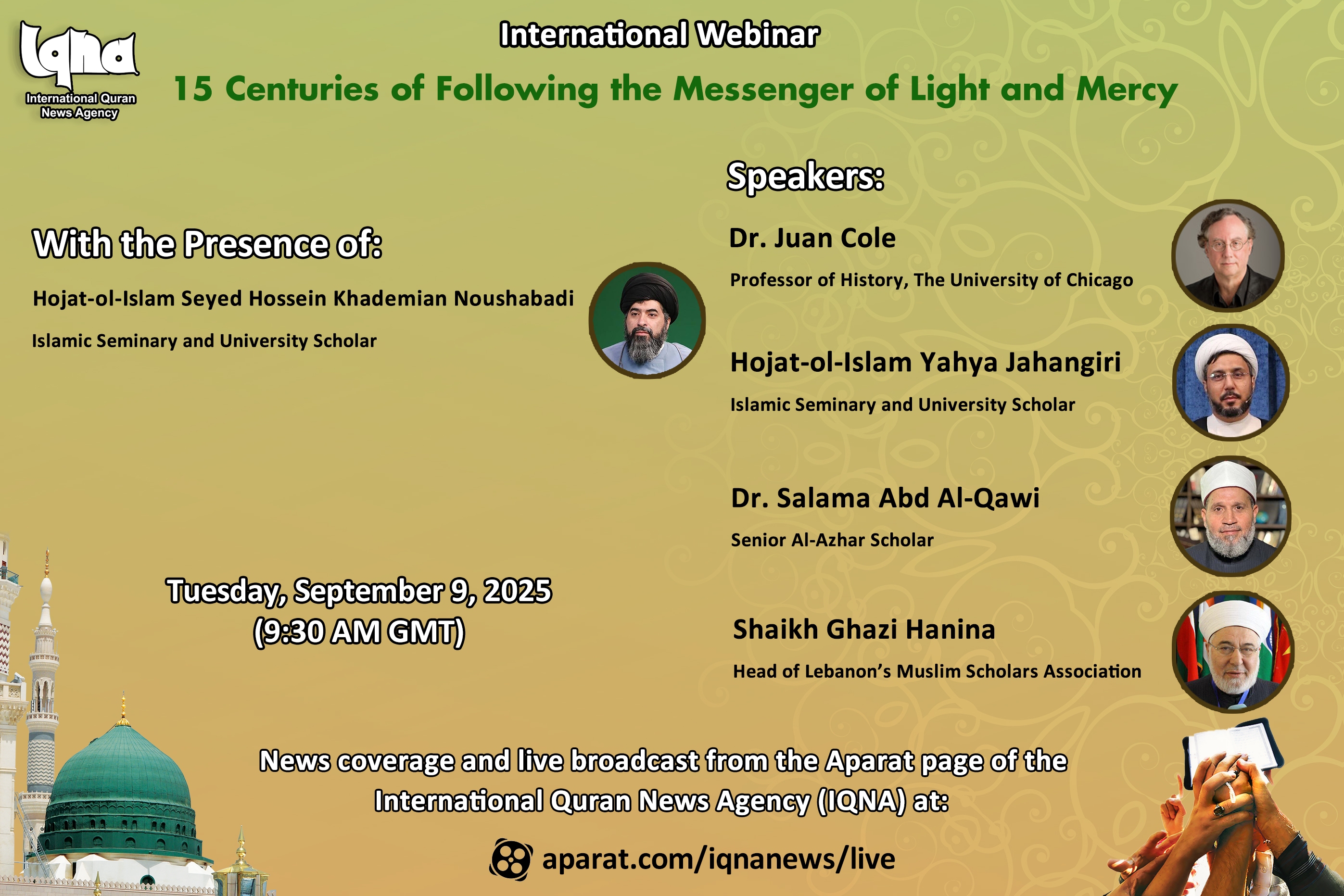 ‘Global Mission of Holy Prophet’ among Topics of Discussion at Int’l Webinar Slated for Sep. 9