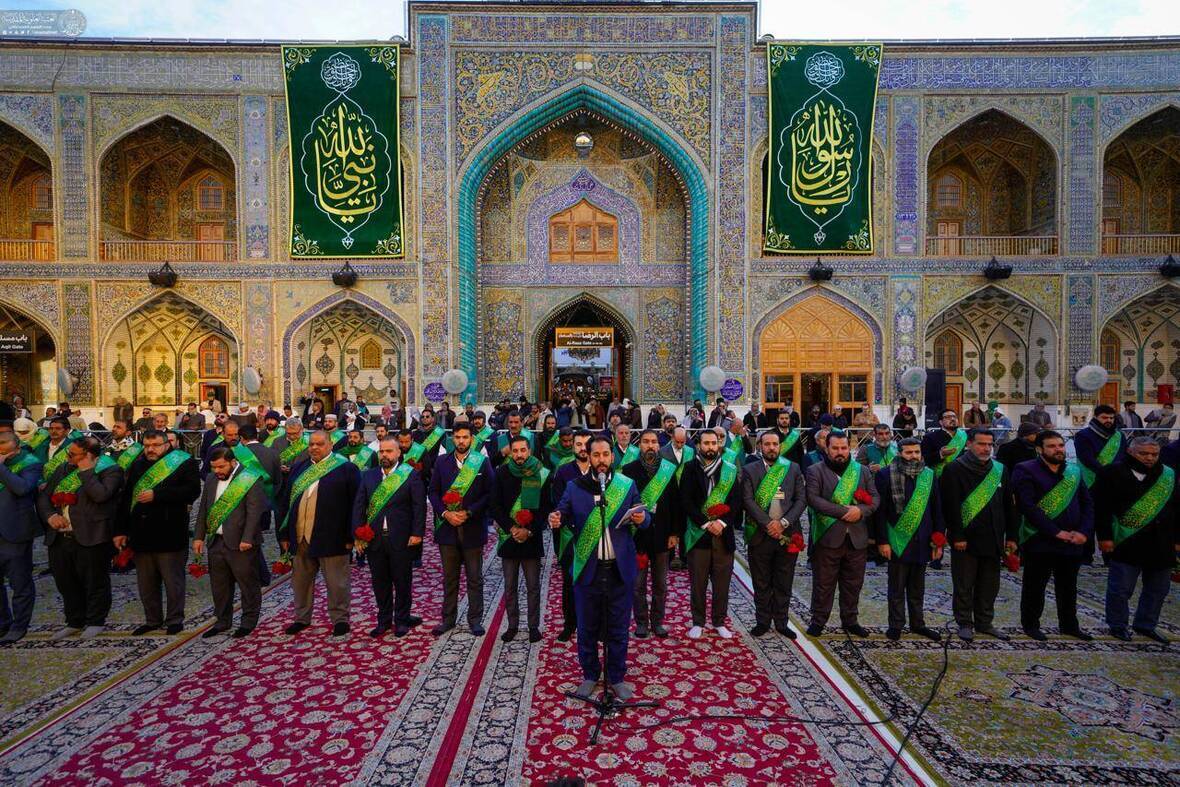 Pilgrims Attend Eid Al-Mab’ath Celebration in Najaf Shrine Pilgrims Attend Eid Al-Mab’ath Celebration in Najaf Shrine