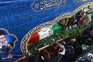Martyrs’ Funeral Procession in Tehran’s Enghelab Square