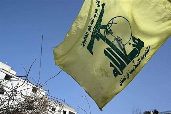 Flags of Hezbollah resistance movement
