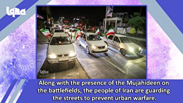 Iranian People Guarding Streets