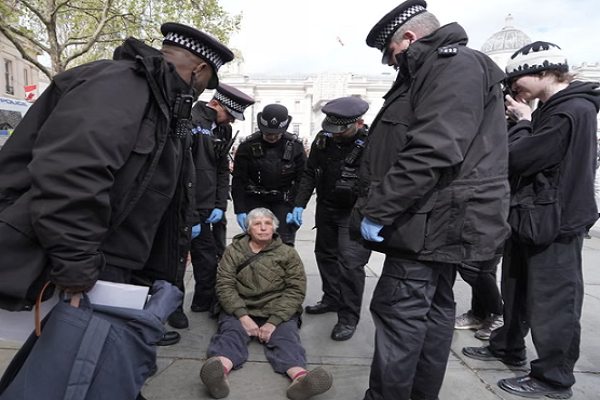 First Mass Protest Since Court Ruled Ban Unlawful: Police Arrest Palestine Action Supporters