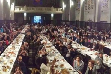 Fiesta navideña en la mezquita de Bruselas
