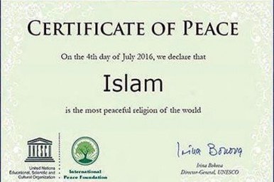 UNESCO: El Islam, es la religión más pacífica del mundo