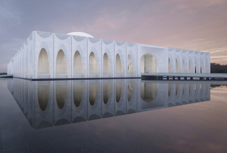 El Centro Cultural Islámico de China, obra de arte de He Jintang