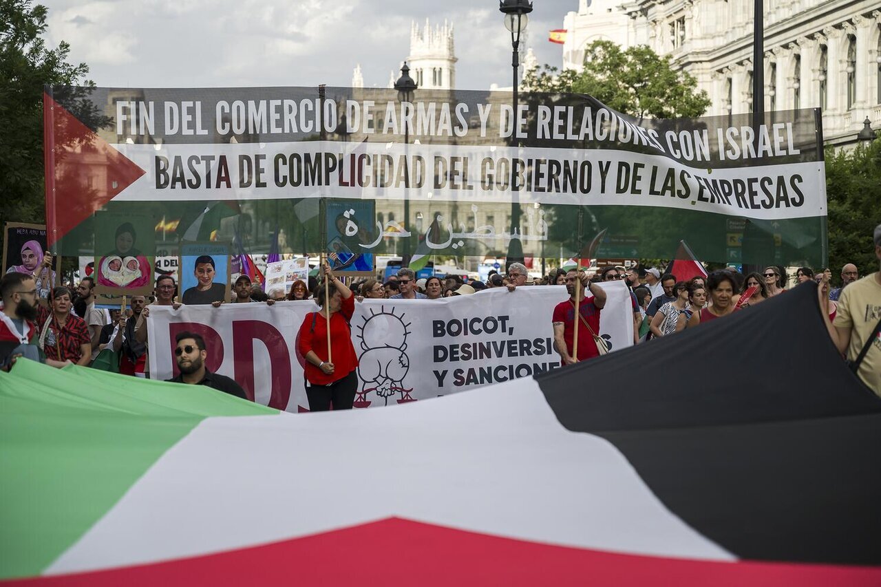 Más de 10.000 personas se manifiestan en Madrid contra los 20 meses de genocidio en Gaza