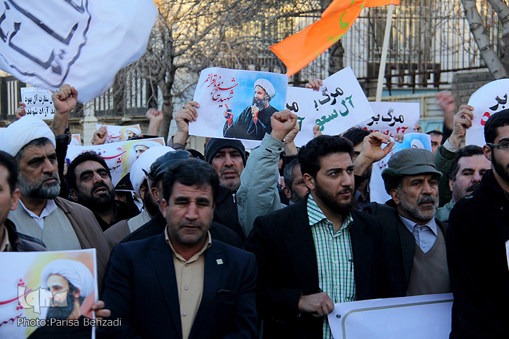 گزارش تصویری راهپیمایی مردم اراک در محکومیت اعدام شیخ باقرالنمر
