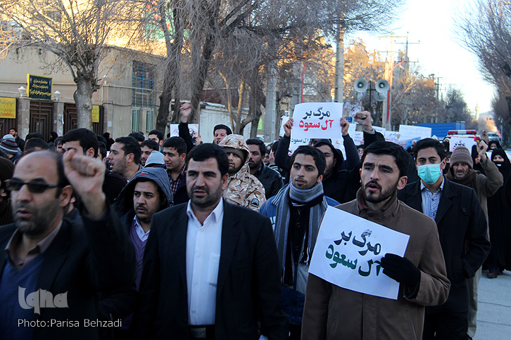 گزارش تصویری راهپیمایی مردم اراک در محکومیت اعدام شیخ باقرالنمر