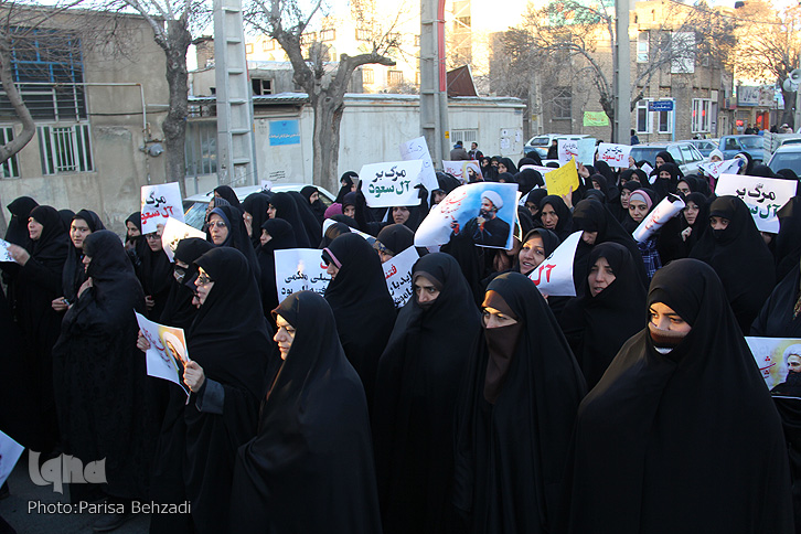 گزارش تصویری راهپیمایی مردم اراک در محکومیت اعدام شیخ باقرالنمر