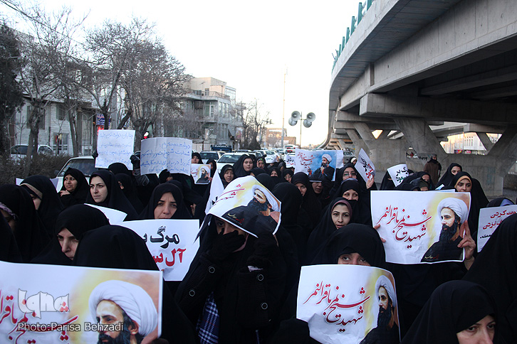 گزارش تصویری راهپیمایی مردم اراک در محکومیت اعدام شیخ باقرالنمر