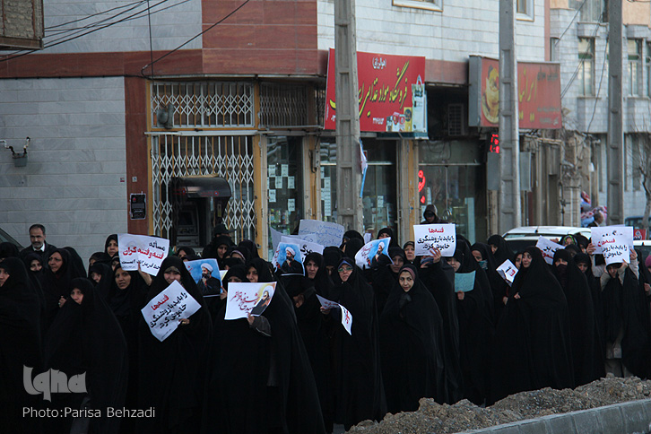 گزارش تصویری راهپیمایی مردم اراک در محکومیت اعدام شیخ باقرالنمر