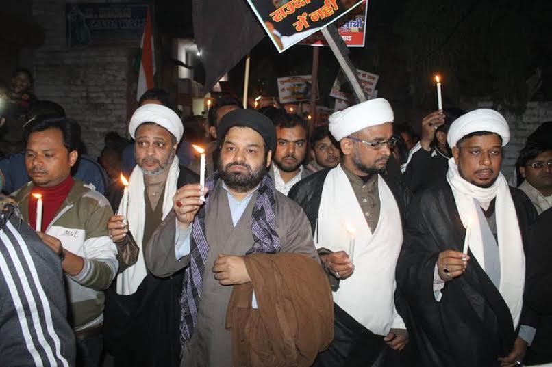 گرامیداشت آیت‌الله شیخ نمر در ایالت اوتارپرادش هند