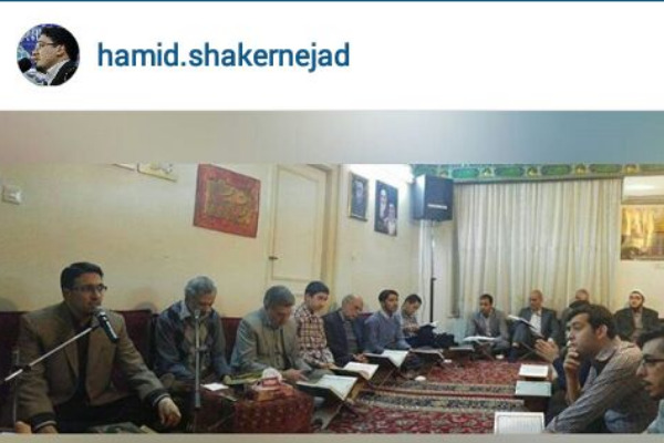 اولین حضور شاکرنژاد در جلسات قرآنی در دوران بهبودی پس از تصادف