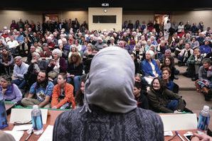 انگلیسی/ بانوان مسلمان در دانشگاه نیومکزیکو به ابهامات پاسخ می‌دهند