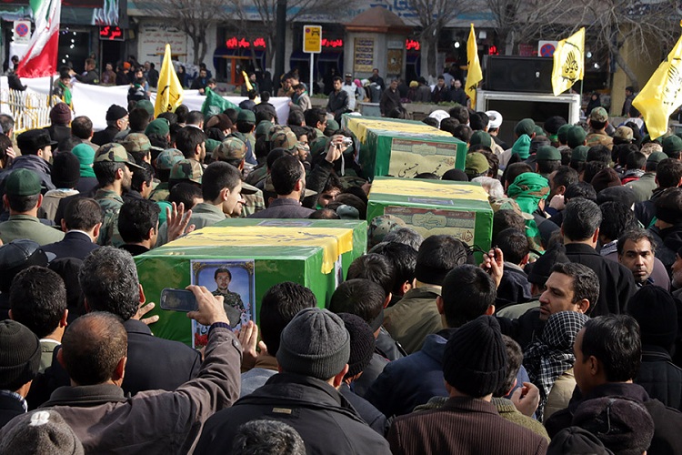 تشییع پیکر پاک 3 شهید مدافع حرم فاطمی در مشهد