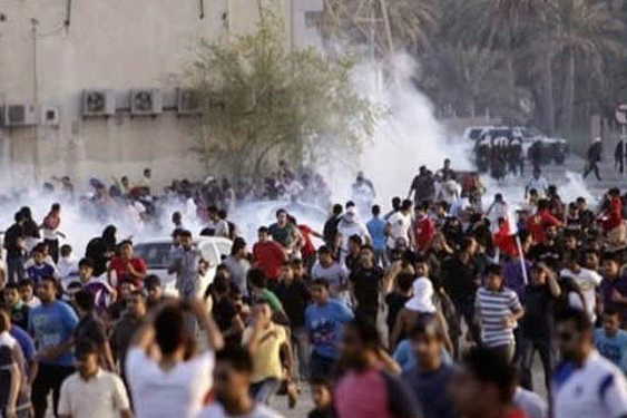 ادیت‌شده//تظاهرات گسترده بحرینی‌ها در پنجمین سالروز انقلاب