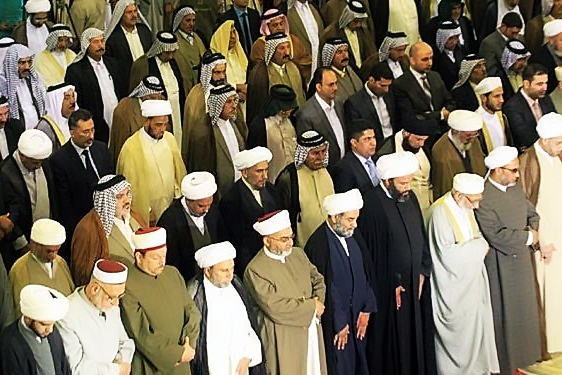 نماز وحدت شیعیان و اهل‌سنت در «المقدادیه» عراق