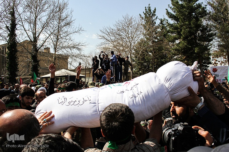 تشییع پیکرهایی بی‌نامی در دانشگاه فرهنگیان مشهد