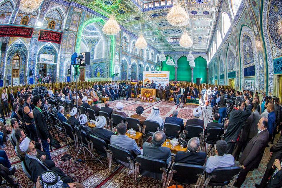 تزیین ضریح جدید «حبیب بن مظاهر الاسدی» به آیات سوره مبارکه «نور»