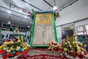 نخستین تصاویر از مراسم رونمایی ضریح جدید باب‌الحوائج(ع)