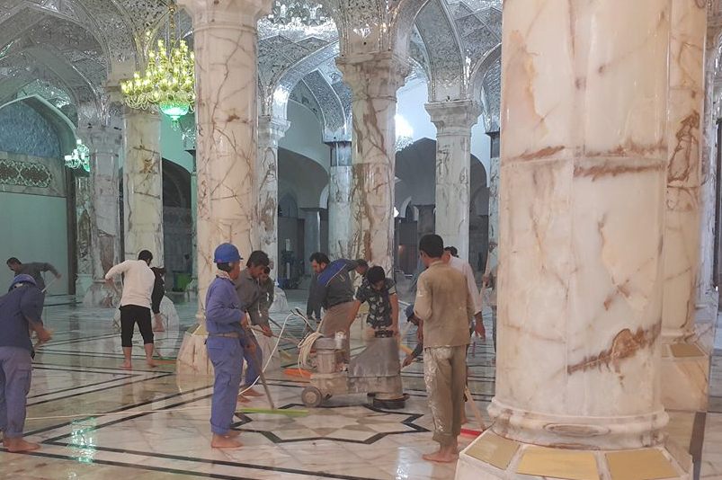 بخش زیارتی صحن حضرت زهرا (س) در نجف امروز افتتاح می‌شود + عکس
