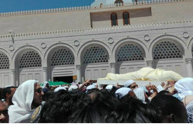تصاویری از مراسم تشییع قاری مسجدالنبی(ص)