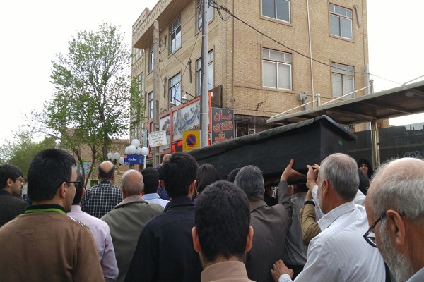 پدر شهید حسن دانش به وصال فرزندش رسید