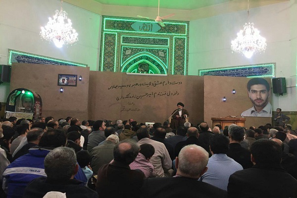 مراسم اولین سالگرد شهادت علی آقاعبداللهی+عکس