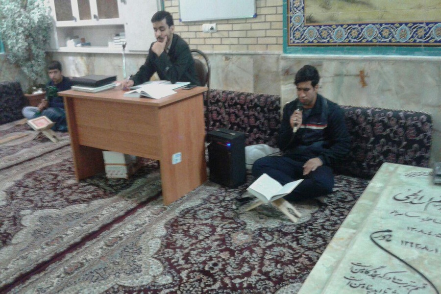 برگزاری کرسی تلاوت قرآن در مسجد دولتشاهی خرم‌آباد