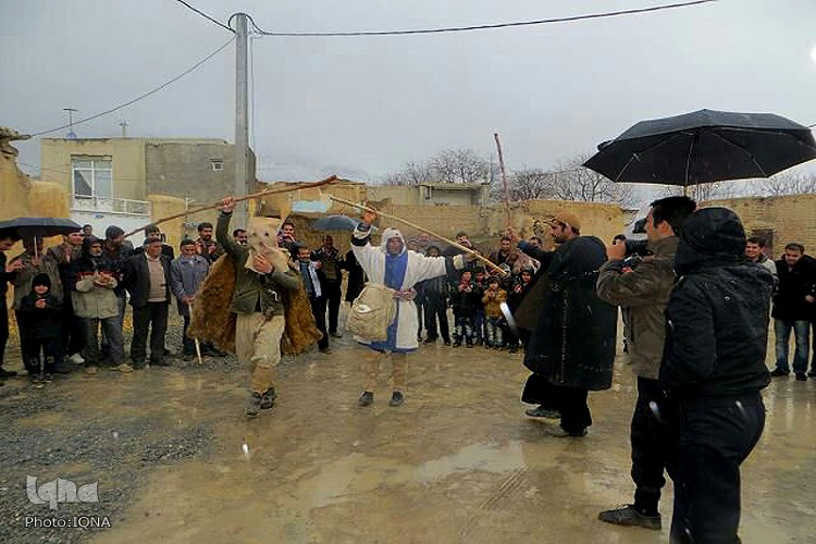 آئین معنوی کوسه ناقالی در خان‌آباد خمین برگزار شد