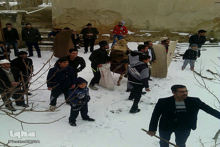 آئین معنوی کوسه ناقالی در خان‌آباد خمین برگزار شد