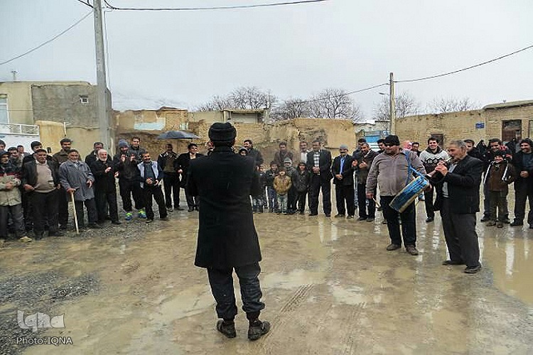 آئین معنوی کوسه ناقالی در خان‌آباد خمین برگزار شد