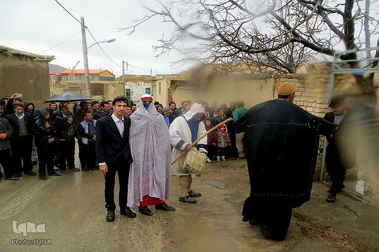 آئین معنوی کوسه ناقالی در خان‌آباد خمین برگزار شد