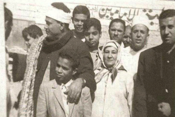 عبدالباسط محمد عبدالصمد و فرزندش طارق عبدالباسط نماز جمعه ٬مسجد امام شافعی