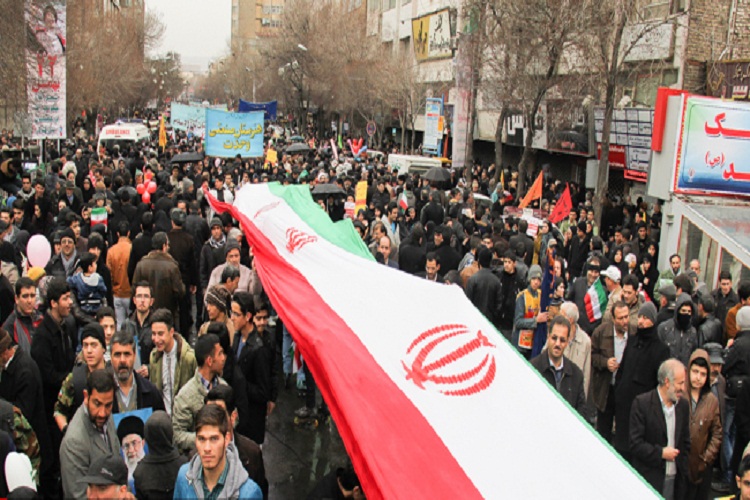 طنین فریاد «مرگ بر آمریکا» در راهپیمایی 22 بهمن آذربایجان‌شرقی + تصاویر