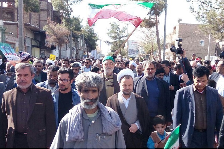شعار « مرگ بر امریکا» در زاهدان طنین‌انداز شد + عکس