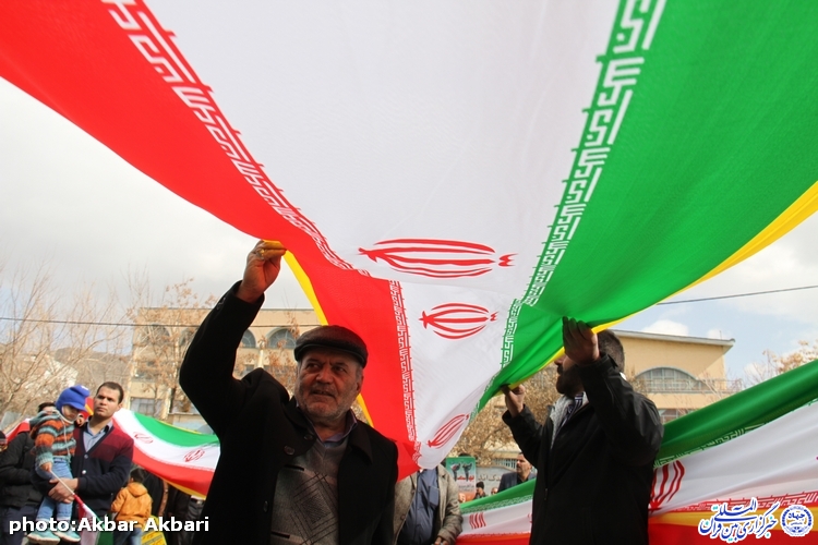 جلوه‌هایی از راهپیمایی 22 بهمن در شهرکرد