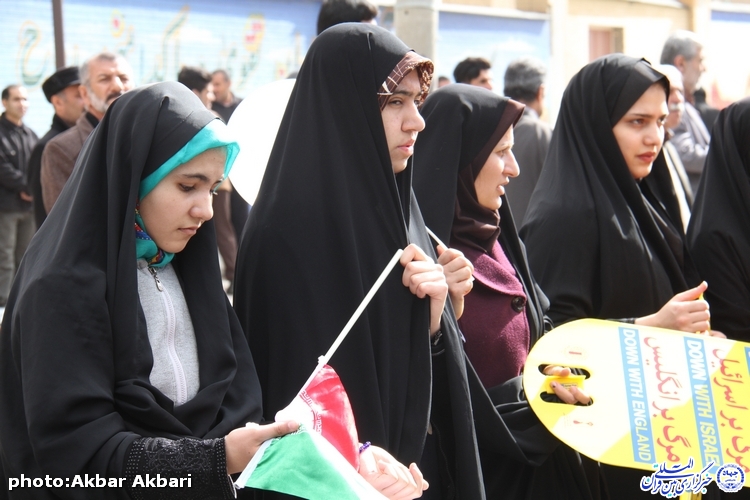 جلوه‌هایی از راهپیمایی 22 بهمن در شهرکرد