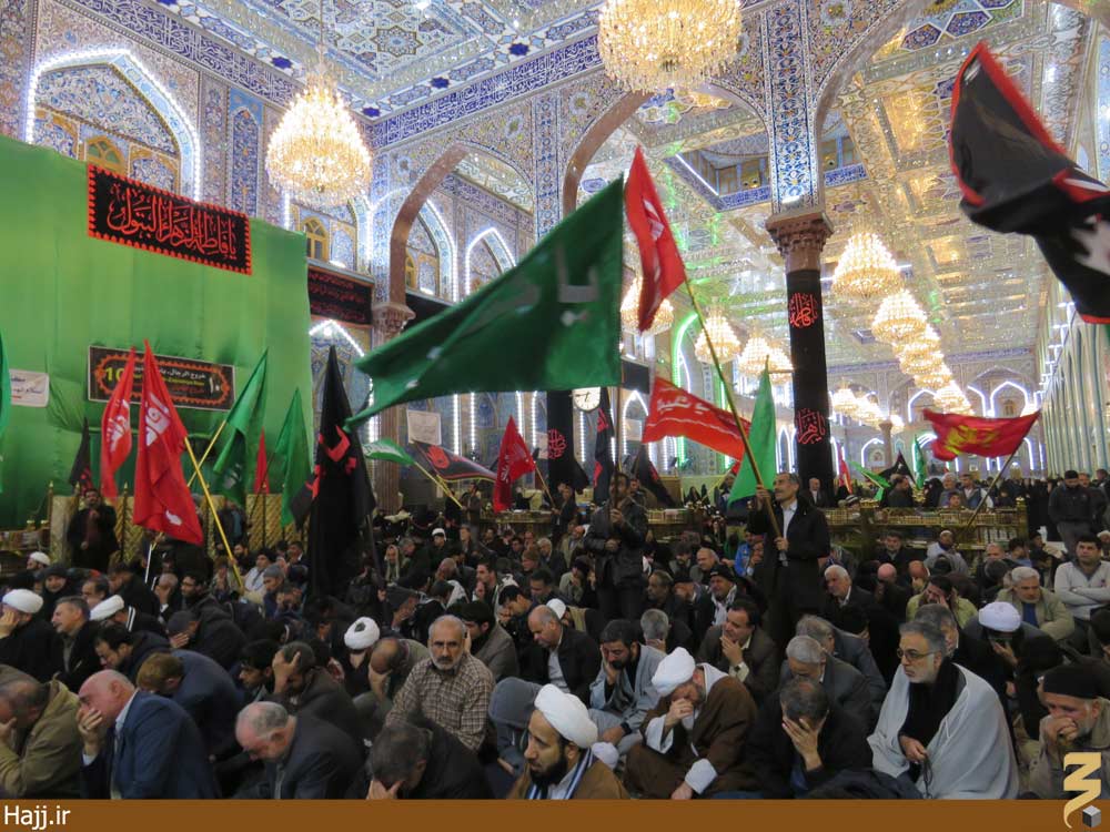 حرم امام حسین(ع) میعادگاه زائران ایرانی عزادار حضرت فاطمه(س) + عکس