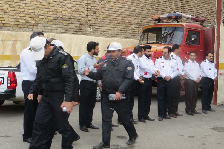 گزارش تصویری مراسم بزرگداشت شهدای آتش‌نشان در خرم‌آباد